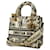 Sac à main Lady Delight de Christian Dior Toile Noir Blanc  ref.1536487