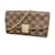 Portefeuille Croisette en cuir Damier Louis Vuitton Damier ebène  ref.1536507