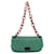 PRADA Chain Shoulder Bag Leather Green Auth 81468  ref.1536738