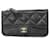 Monedero de cuero caviar negro Chanel  ref.1537008