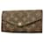 Cartera Larga Louis Vuitton Monograma Sarah M60531 Castaño  ref.1537017