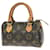 Louis Vuitton Nano Speedy Marrone Tela  ref.1537257