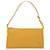 LOUIS VUITTON Pochette Accessoire Bolsa Clutch Amarelo Couro  ref.1537450