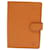 LOUIS VUITTON Agenda PM Wallet Naranja Cuero  ref.1537468