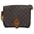 Cartouchiere Schultertasche LOUIS VUITTON Braun Leinwand  ref.1537478