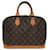 LOUIS VUITTON Alma Handbag Brown Cloth  ref.1537480