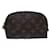 Bolsa de maquiagem LOUIS VUITTON Marrom Lona  ref.1537492