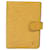 Cartera agenda de bolsillo Couverture Louis Vuitton Amarillo Cuero  ref.1537493