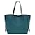 LOUIS VUITTON Neverfull MM Tote Blue Leather  ref.1537527