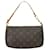 LOUIS VUITTON Pochette Accessoire Bolsa Clutch Marrom Lona  ref.1537550