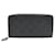 LOUIS VUITTON Zippy wallet Black Leather  ref.1537599