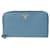 PRADA Saffiano Wallet Blue Leather  ref.1537604