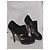 Décolleté Prada in pelle nera con punta aperta Nero - vista 5