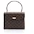 Louis Vuitton Malesherbes Monogram Handbag Brown Leather Patent leather  ref.1537820