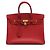 Hermès Borsa tote Hermes Birkin 35 in Rouge Vif Rosso - vista 2