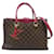 Bolso de Hombro Riverside Louis Vuitton Castaño Damier ebene Cuero Lienzo  ref.1538408