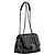Borsa Longchamp Brioche S Nera in Pelle di Agnello Nero - vista 2