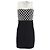 Vestido mini de viscosa negra con top de malla Diane Von Furstenberg Negro