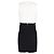 Vestido mini de viscosa negra con top de malla Diane Von Furstenberg Negro - vista 3