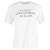 Victoria Beckham "I Can't Concentrate in Flats" T-Shirt in White Cotton  ref.1538445