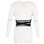 T-shirt avvolta RED Valentino in cotone bianco - vista 6