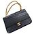 Timeless Borsa a mano Chanel in agnello nero con finiture oro