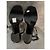 Sandali con tacco Yves Saint Laurent in pelle e tessuto nero - vista 3