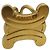 Céline Anello per sciarpa Triomphe in metallo dorato CELINE Auth ar12111 D'oro