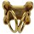 Céline Anello per sciarpa Triomphe in metallo dorato CELINE Auth ar12111 D'oro - vista 3