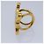Céline Anello per sciarpa Triomphe in metallo dorato CELINE Auth ar12111 D'oro - vista 4