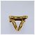 Céline Anello per sciarpa Triomphe in metallo dorato CELINE Auth ar12111 D'oro - vista 7