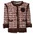 Chaqueta de seda burdeos Chanel - años 2000