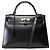 Hermès Sac HERMES Kelly 32 en Cuir Noir - 101990