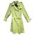 Trench Burberry Verde Chiaro in Nylon