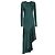 Haider Ackermann Haider Ackerman grünes Satin-Langarmkleid Dunkelgrün