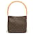 Borsa a Spalla Louis Vuitton Monogram Looping MM Marrone Pelle verniciata  ref.1539653