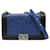 Borsa a spalla Chanel Boy Chanel Chain Nero Blu Pelle  ref.1539682