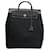 Mochila Hermès Toile Herbag GM preta Preto Couro  ref.1539875