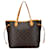 Sac tote Neverfull MM Monogram Louis Vuitton marron Cuir  ref.1539879