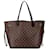 Brown Louis Vuitton Damier Ebene Neverfull MM Tote Bag Leather  ref.1539940