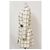 Timeless Chanel Midi Besticktes Kleid aus Creme-Tweed Weiß Roh - Ansicht 7