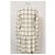 Timeless Chanel Midi Besticktes Kleid aus Creme-Tweed Weiß Roh - Ansicht 8