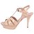 Sandali con piattaforma Tribute Saint Laurent Beige Marrone - vista 2