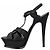 Sandali con piattaforma Tribute Saint Laurent neri Nero - vista 2