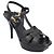 Sandali con piattaforma Tribute Saint Laurent neri Nero - vista 5
