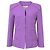 Chanel CC Knopf Jacke mit Vier Taschen aus lila Tweed