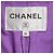 Chanel CC Knopf Jacke mit Vier Taschen aus lila Tweed - Ansicht 5