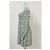 Vestido Mini Mochi con Estampado Floral Reformation en Viscosa Verde - vista 7