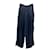 Autre Marque Non Signé / Unsigned trousers T.FR 38 Viscose Navy blue  ref.1542764