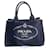 Prada Canapa Azul marino Lienzo  ref.1542814